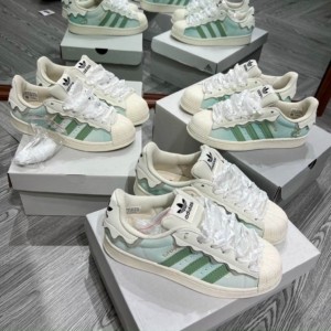 Giày Adidas Superstar Cappuccino Green Sò chảy xanh