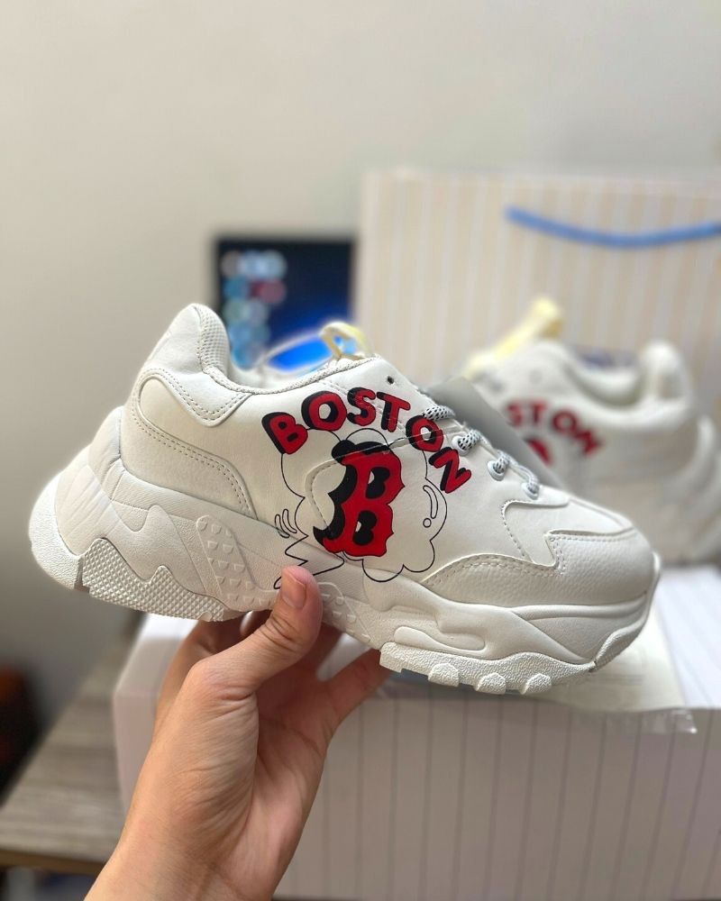 Giày MLB Bigball Chunky Boston Red Sox Màu Trắng