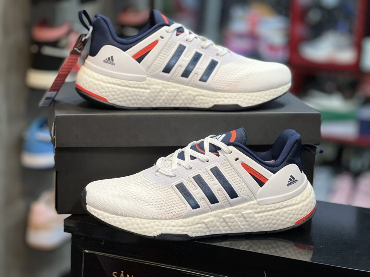 Giày Adidas Equipment Plus Boost White/Blue/Orange