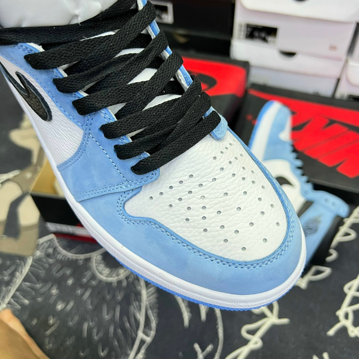 Giày Nike Air Jordan Hight University Blue LikeAuth