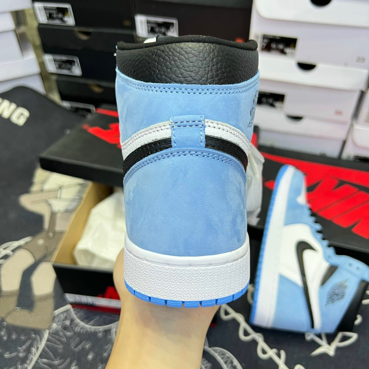 Giày Nike Air Jordan 1 Hight University Blue LikeAuth