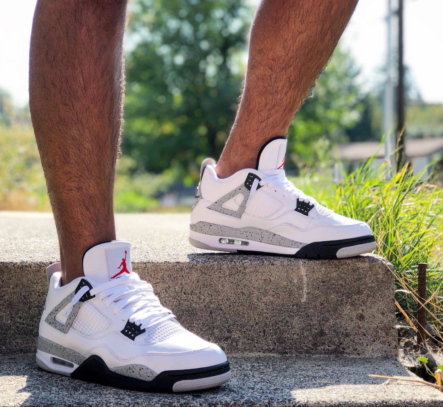 Giày Nike Jordan 4 White Cement