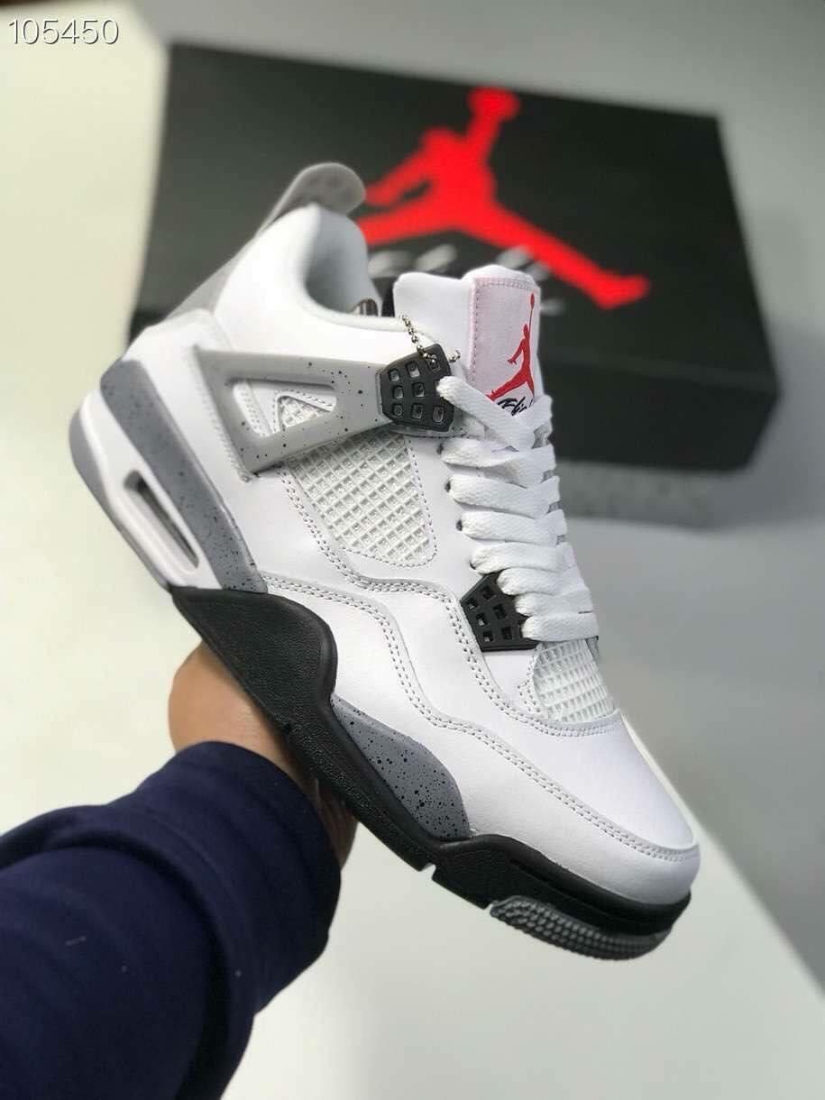 Giày Nike Jordan 4 White Cement