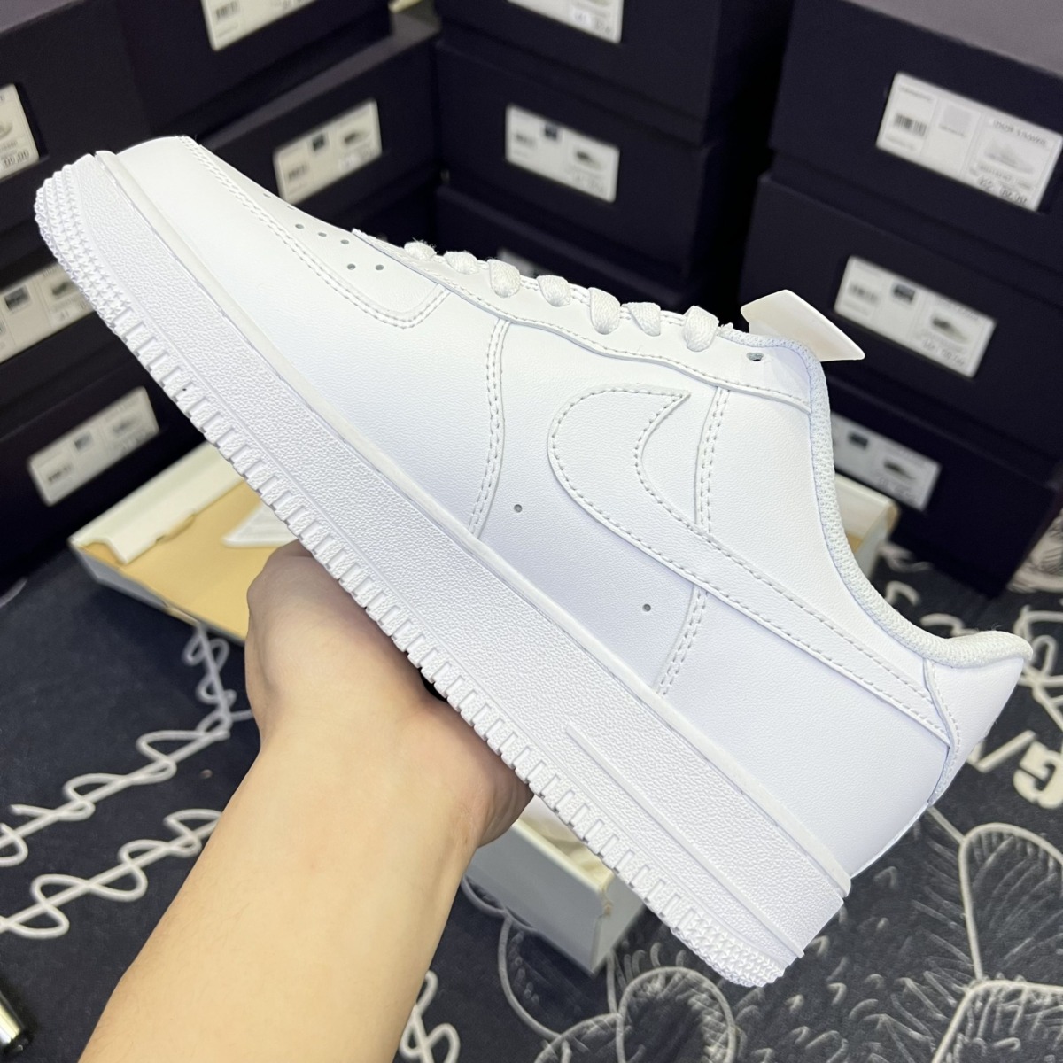 Giày Air Force One All White Like Auth 2023