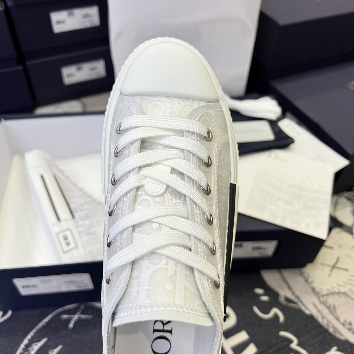 Giày Dior Low Full Trắng Like Auth