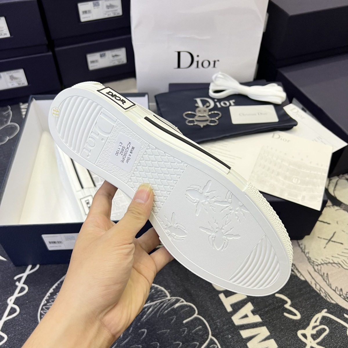 Giày Dior Low Full Trắng Like Auth