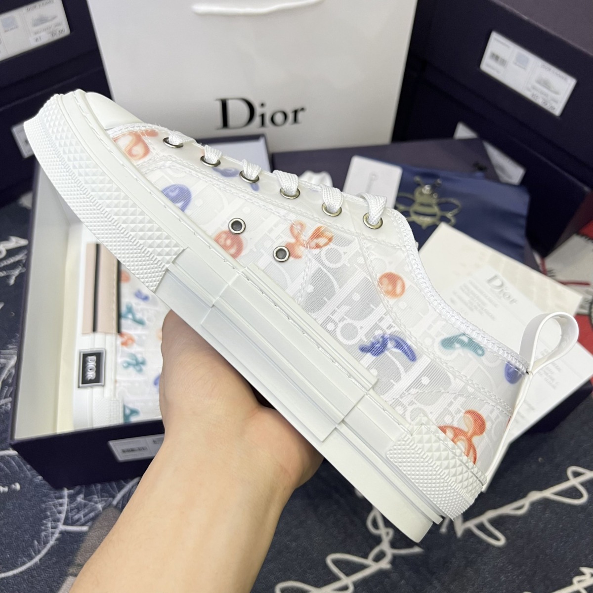Giày Dior Trắng HT 3D Like Auth