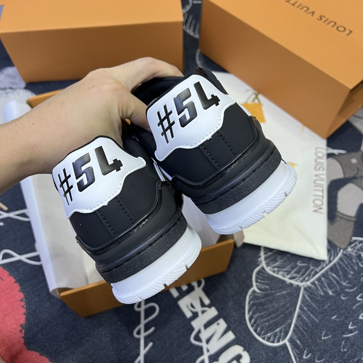 Giày Louis Vuitton LV Trainer 23 Black Like Auth8 scaled