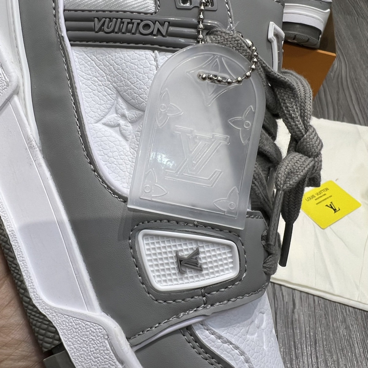 Giày Louis Vuitton LV Trainer Sneaker Grey Siêu Cấp