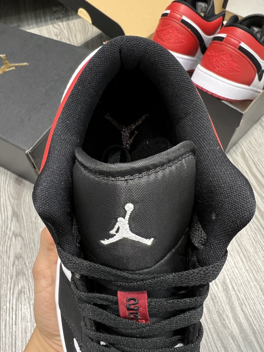 Giày Nike Air Jordan 1 Low ‘Black Toe’ Like Auth