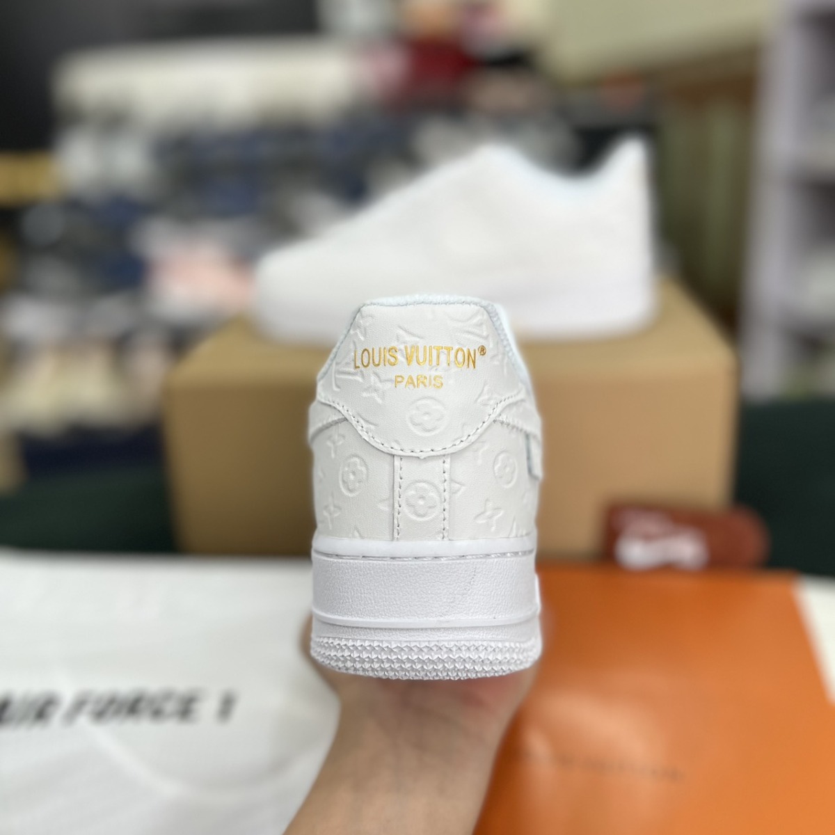 giay louis vuitton x nike air force 1 low by virgil abloh white likeauth 3