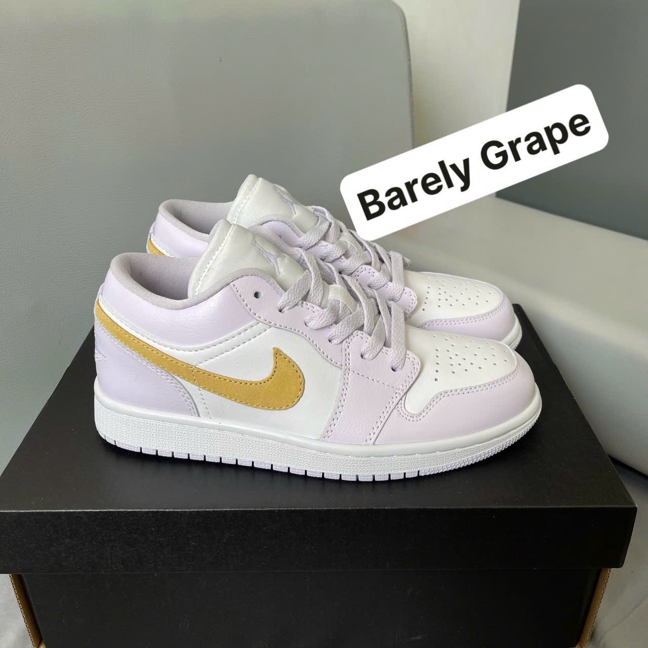 Giày Nike Air Jordan 1 Low ‘Barely Grape’ Like Auth