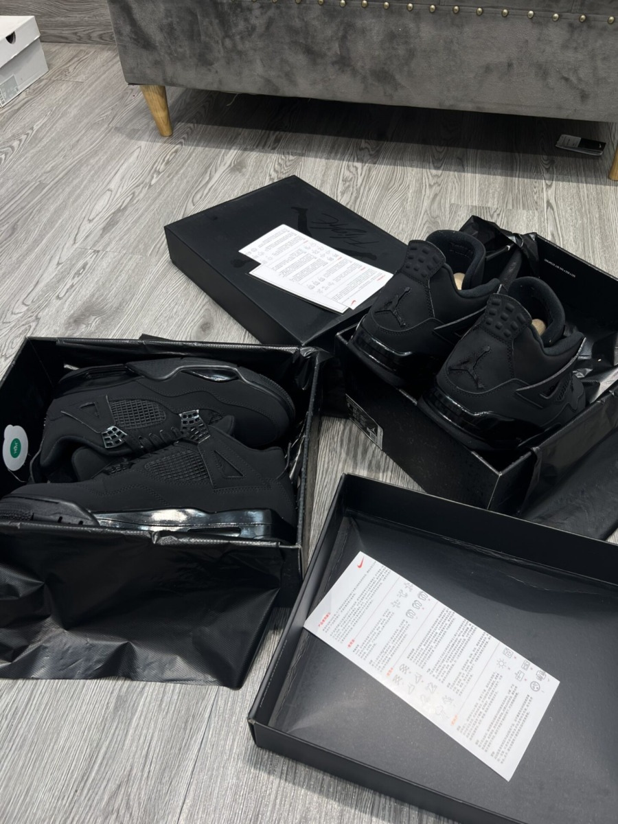 Giày Nike Air Jordan 4 Retro ‘Black Cat’