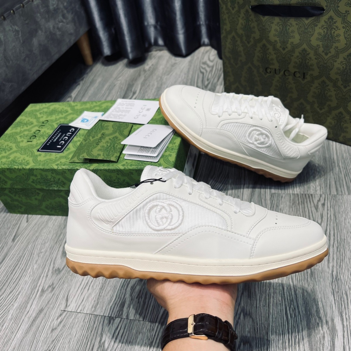 Giày Gucci MAC80 Trainer Off White Like Auth