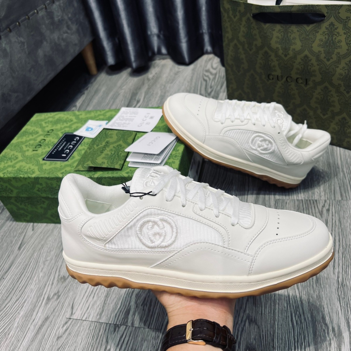 Giày Gucci MAC80 Trainer Off White Like Auth