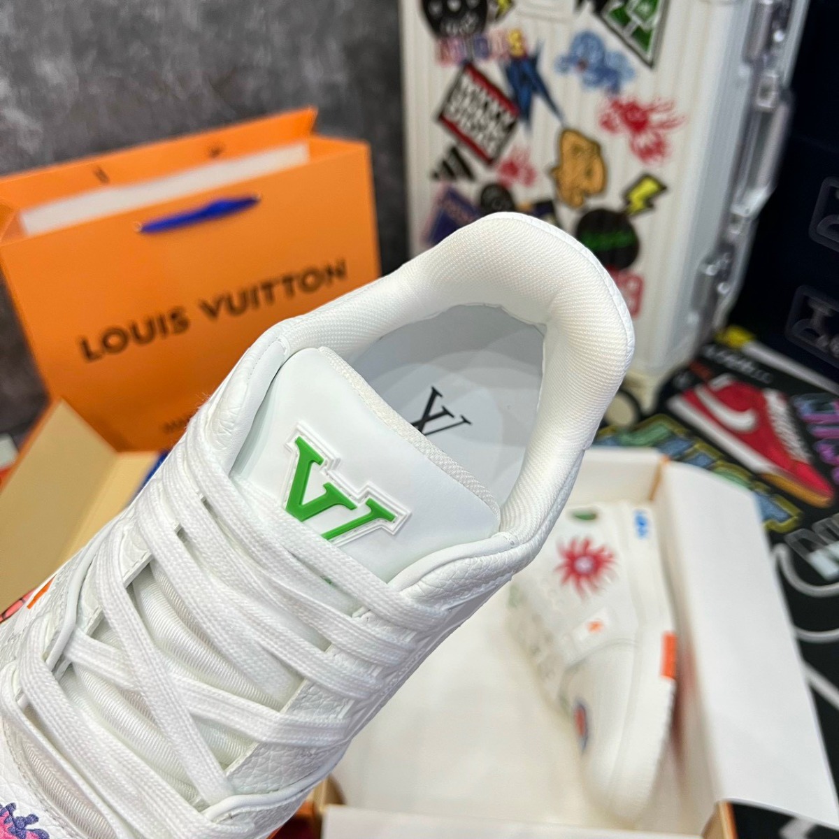 Giày Sneaker LV X YAYOI KUSAMA 2023 Auth Tuồng