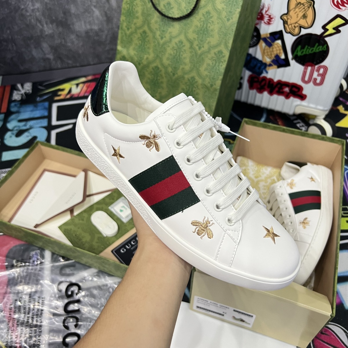Giày Gucci Ace Embroidered - Gucci Ong Sao Like Auth