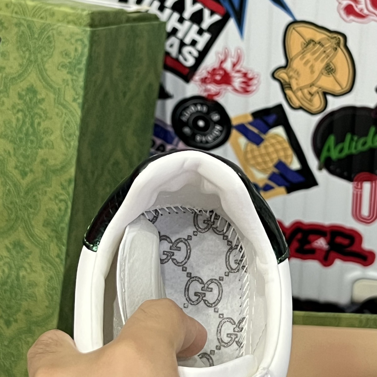 Giày Gucci Ace Embroidered ‘Snake’ Like Auth