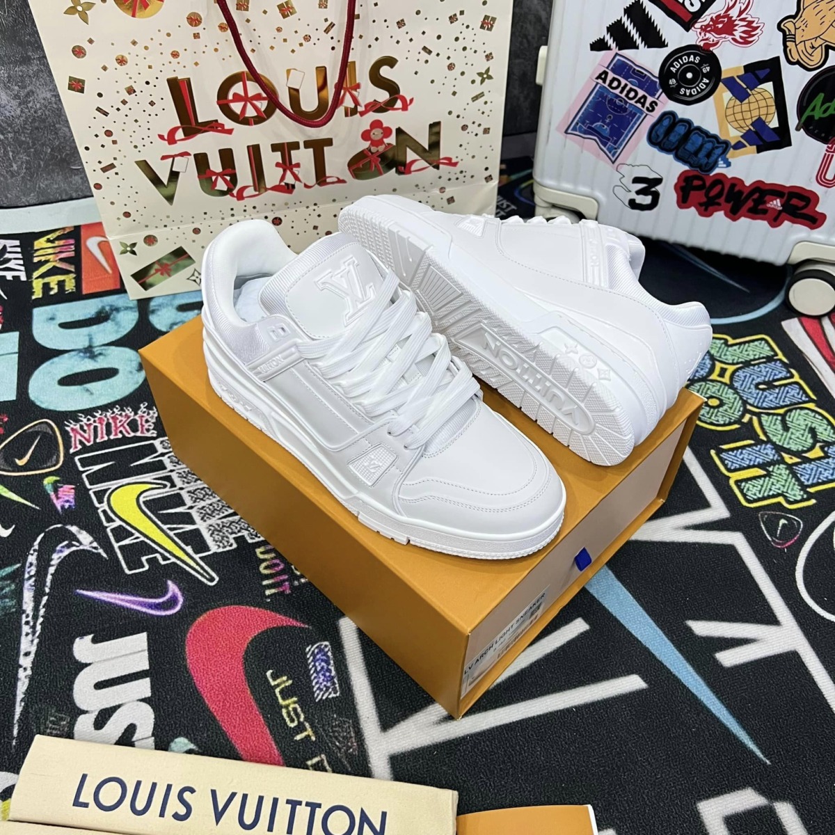 Giày Louis Vuitton LV Trainer Full Trắng Best Quality 2024