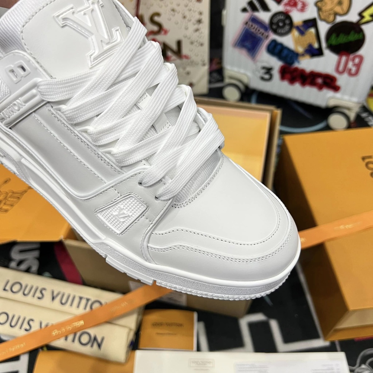 Giày Louis Vuitton LV Trainer Full Trắng Best Quality 2024