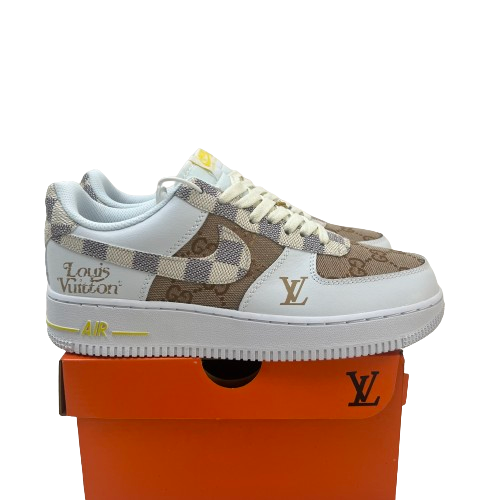 Giày Nike Air Force 1 LV White Brown 2024 Like Auth