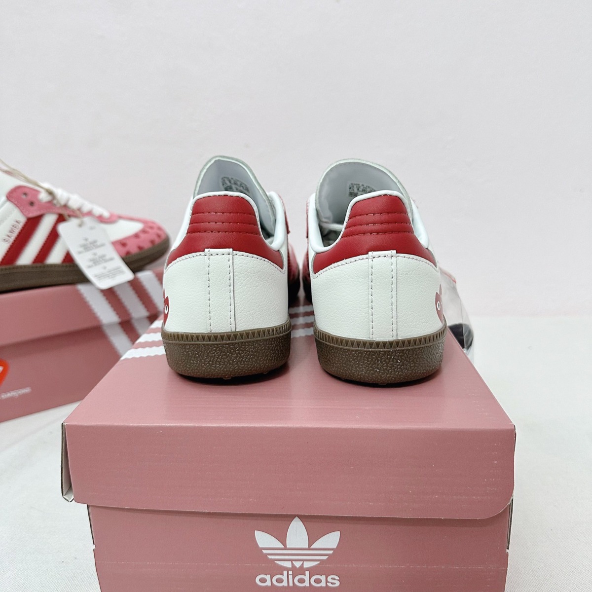 Giày Adidas Samba OG x CDG Heart Valentines Like Auth