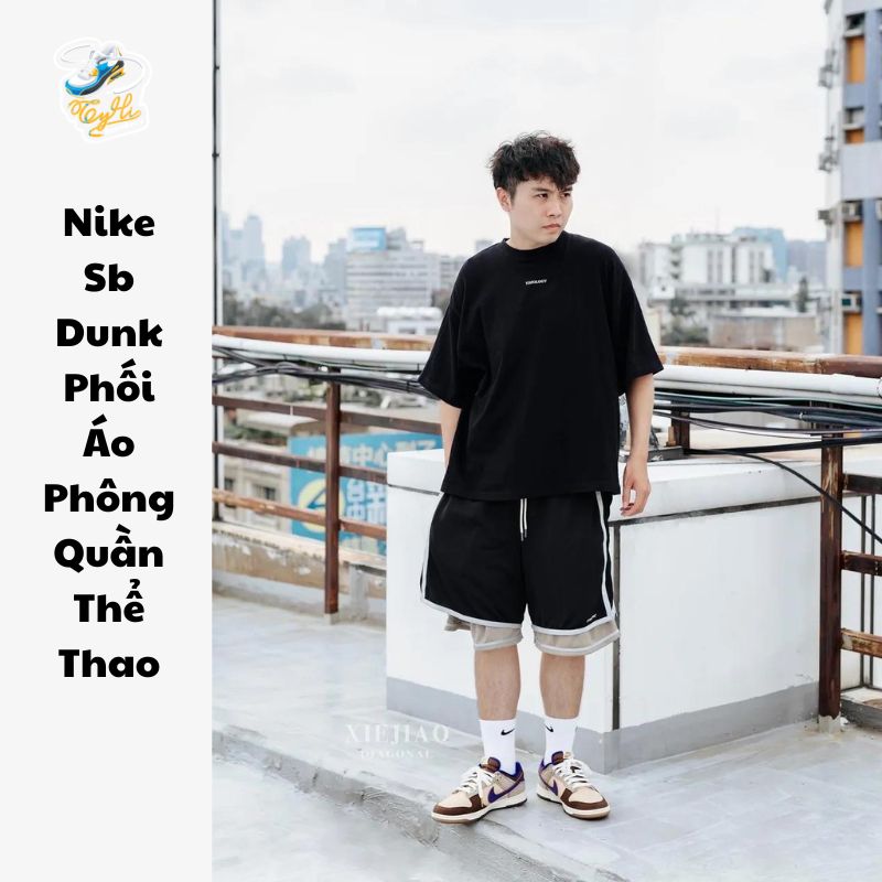 Nike Sb Dunk Phối Áo Phông Quần Thể Thao