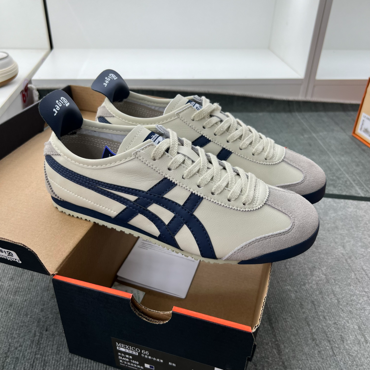 Giày Onitsuka Tiger Mexico 66 Birch Peacoat Like Auth