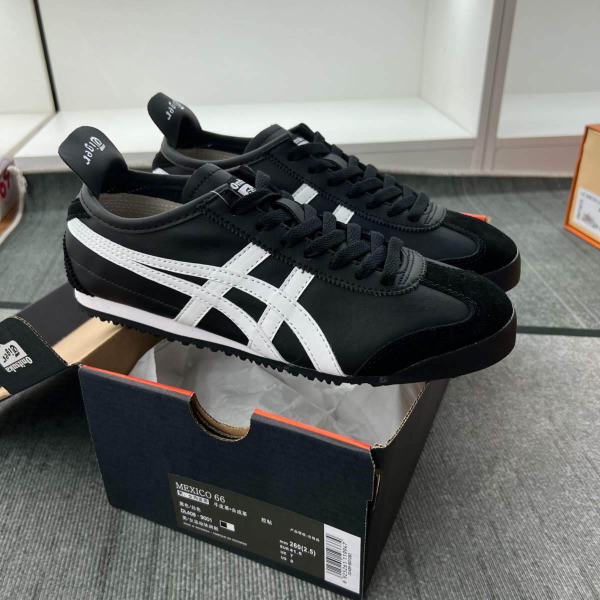 Giày Onitsuka Tiger Mexico 66 Black White Like Auth