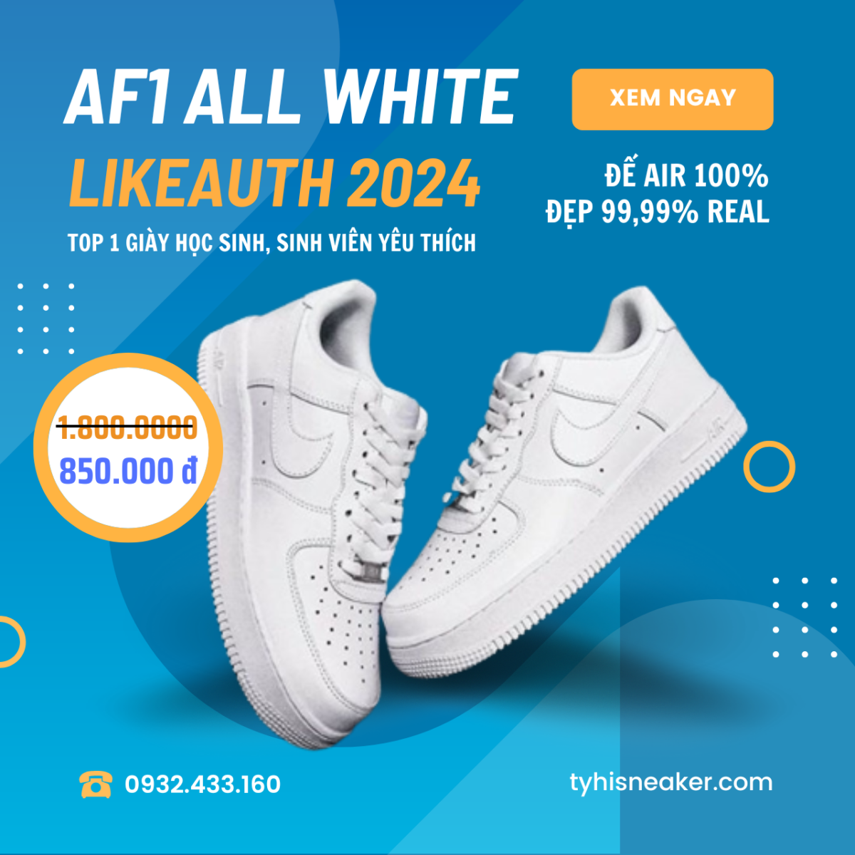 af1 all white 1