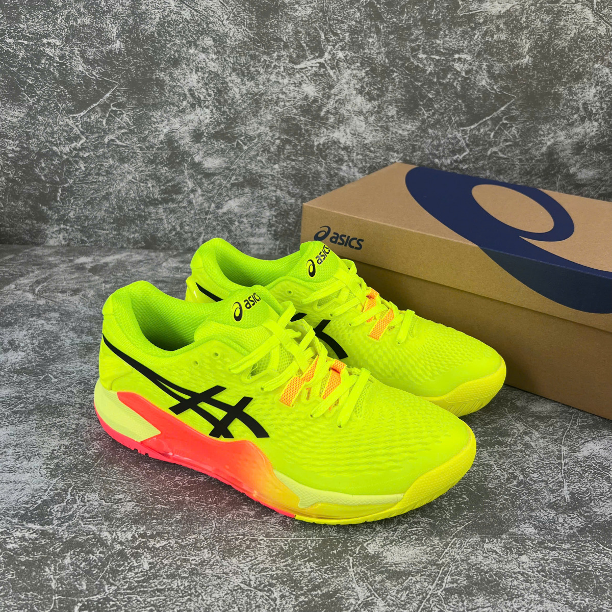 Giày Asics Gel-Resolution 9 Paris Yellow Like Auth