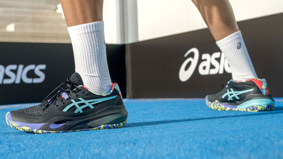 Giày Zapatillas Asics Gel-Resolution X L.E. Black:Energy Aqua chuẩn Auth