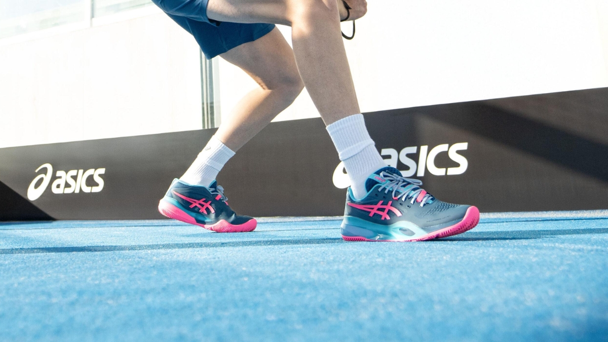 Giày Asics Gel-Resolution x Padel Mako Blue Hot Pink chuẩn Auth